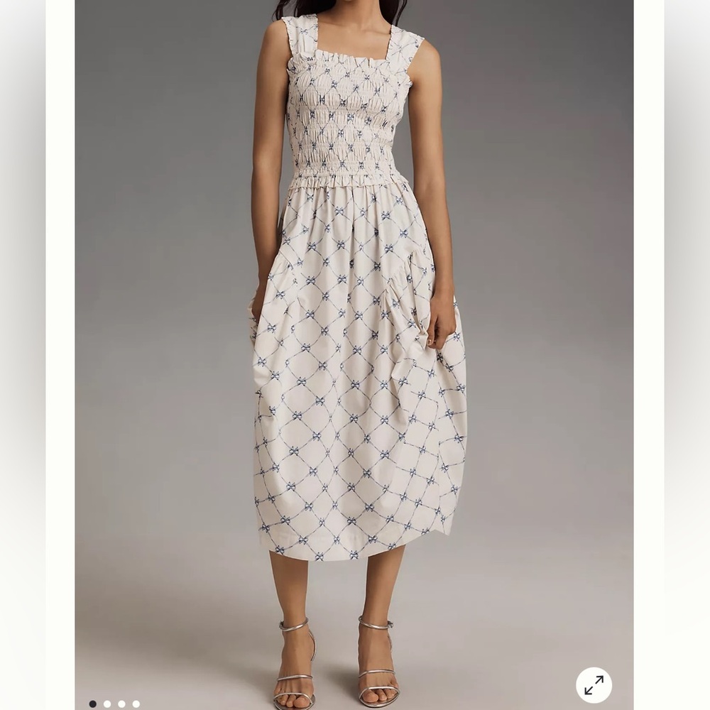 Damson Madder x Anthropologie Violet Midi dress